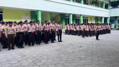 Photo of Pelantikan dan Sertijab Dewan Ambalan, Regenerasi Kepemimpinan Pramuka di MAN 4 Sleman